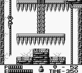 une photo d'Ã©cran de Castlevania 2 - Belmont s Revenge sur Nintendo Game Boy
